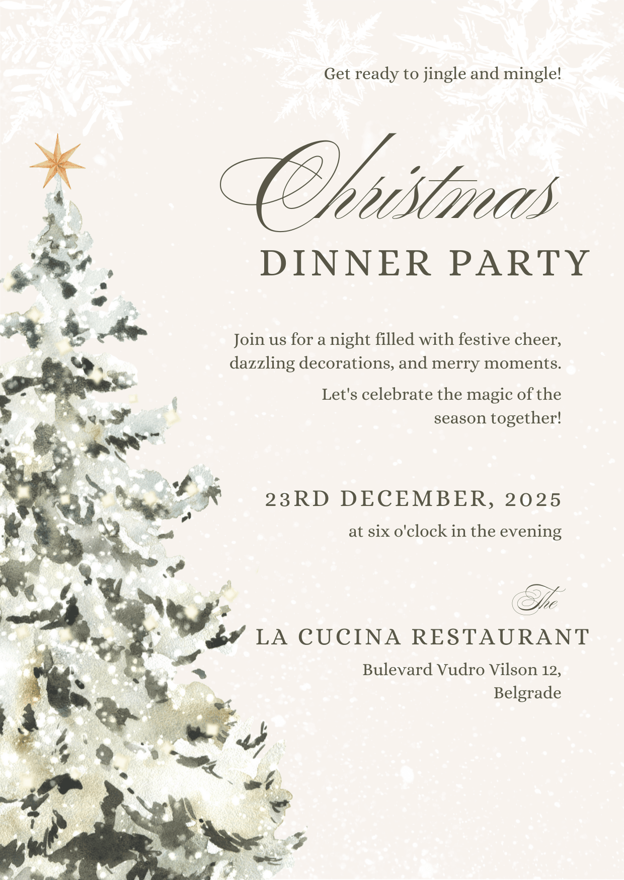 Christmas Dinner Party BSCC - December 23